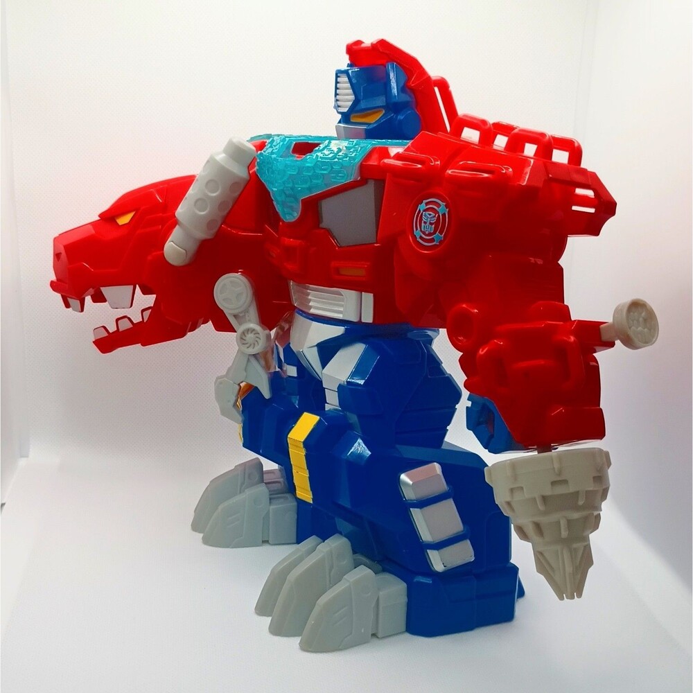 Playskool Heroes Transformers Rescue Bots Optimus Primal T-Rex 9" Figure TESTED